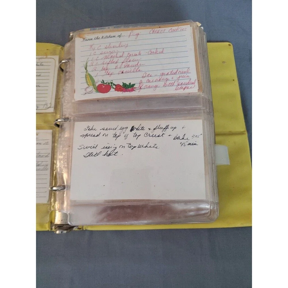 Vtg Deluxe Recipe Binders W/ Inserts The Recipe Collector Books Over 150 Recipe